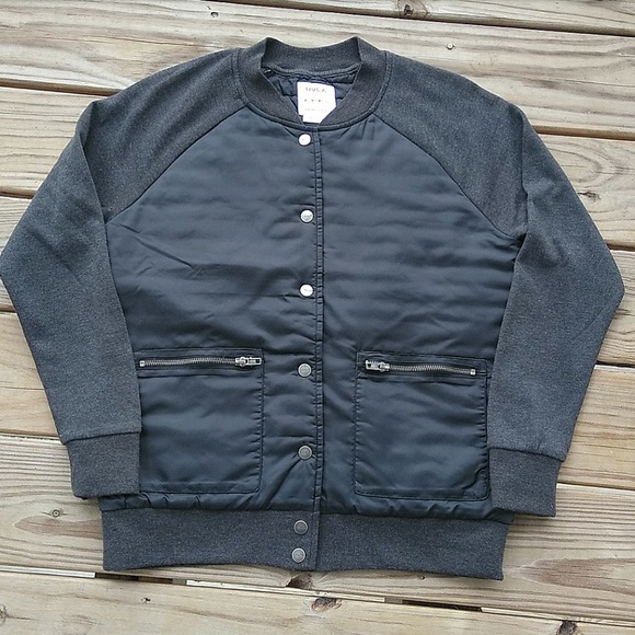 RVCA Jackets & Blazers - RVCA Varsity Navy and Dark Gray Jacket